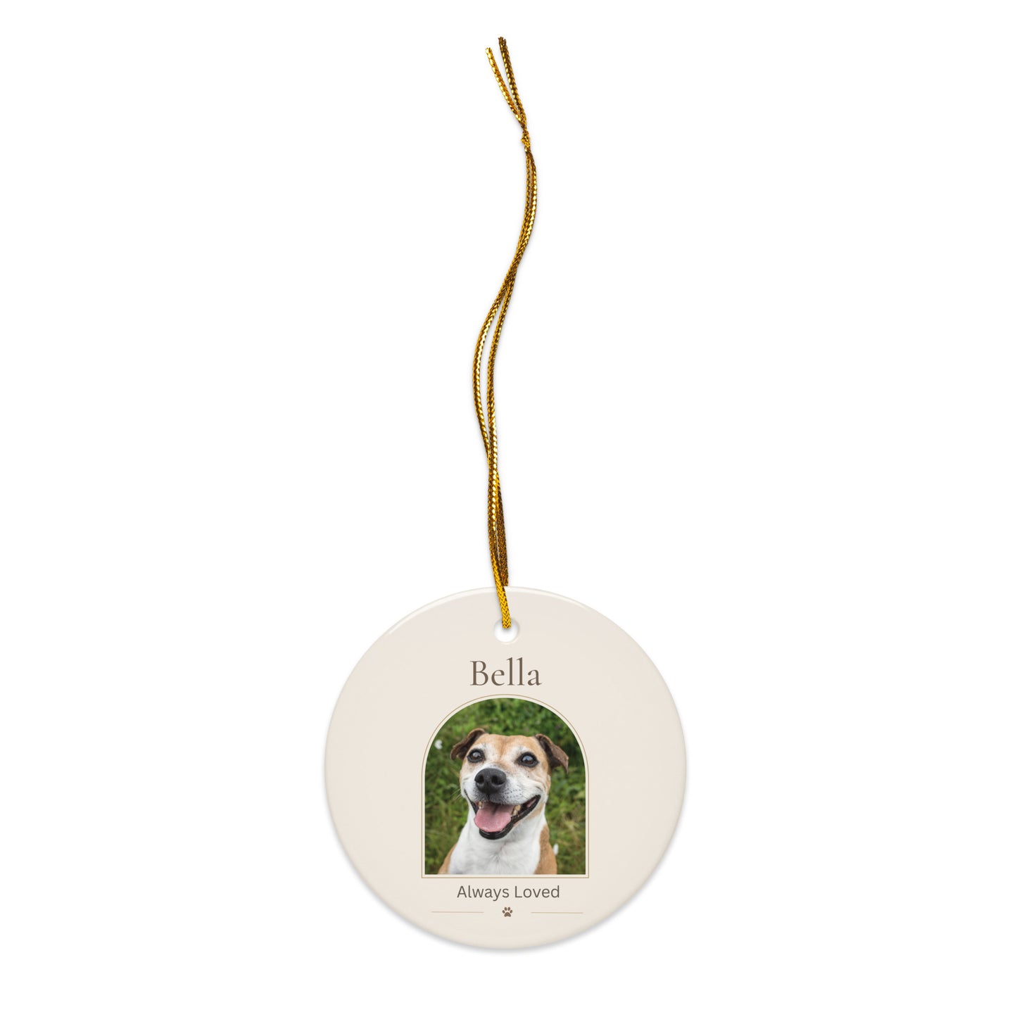 Personalized Pet Memorial Ornament No Year