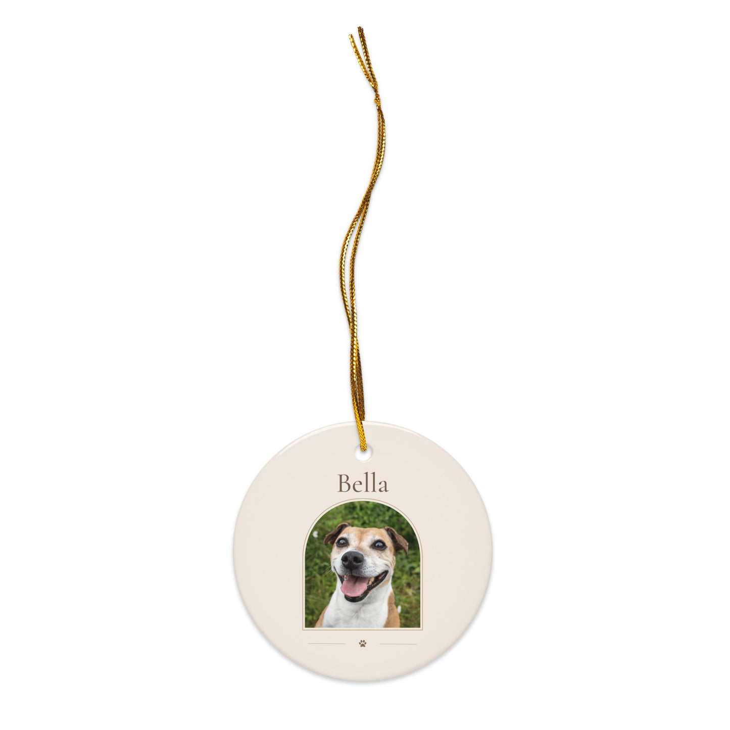 Personalized Pet Ornament Name Only