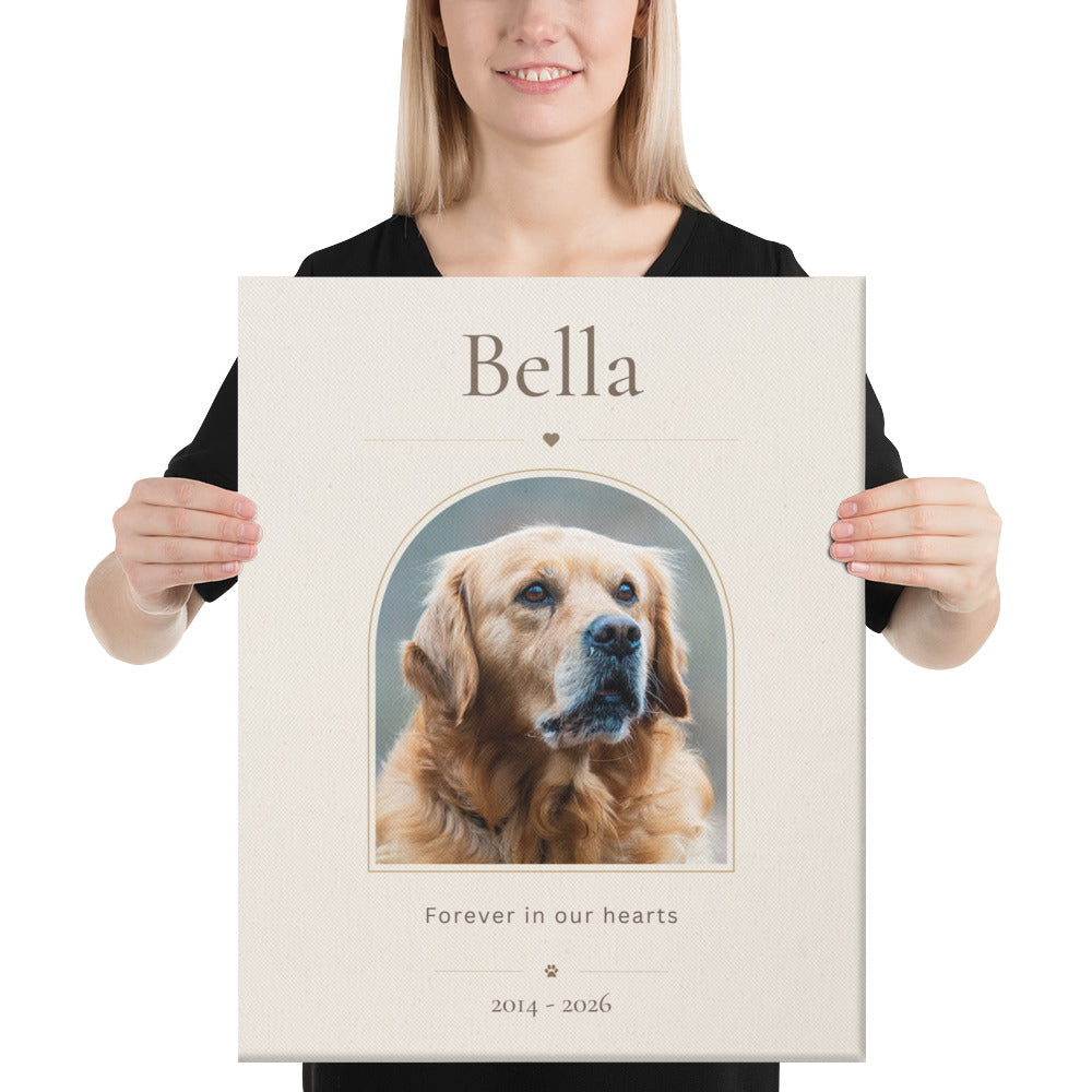 Personalized Pet Memorial Canvas