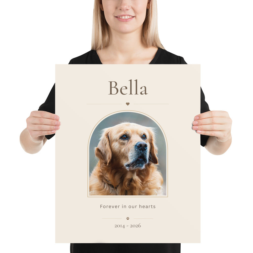 Personalized Pet Memorial Poster