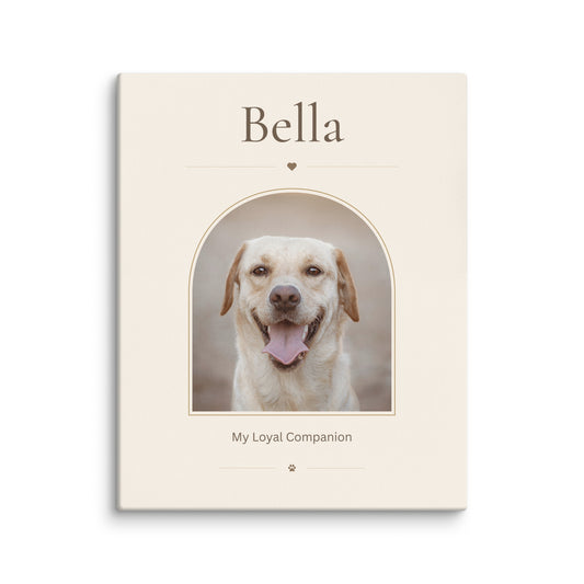 Custom Pet Portrait Canvas