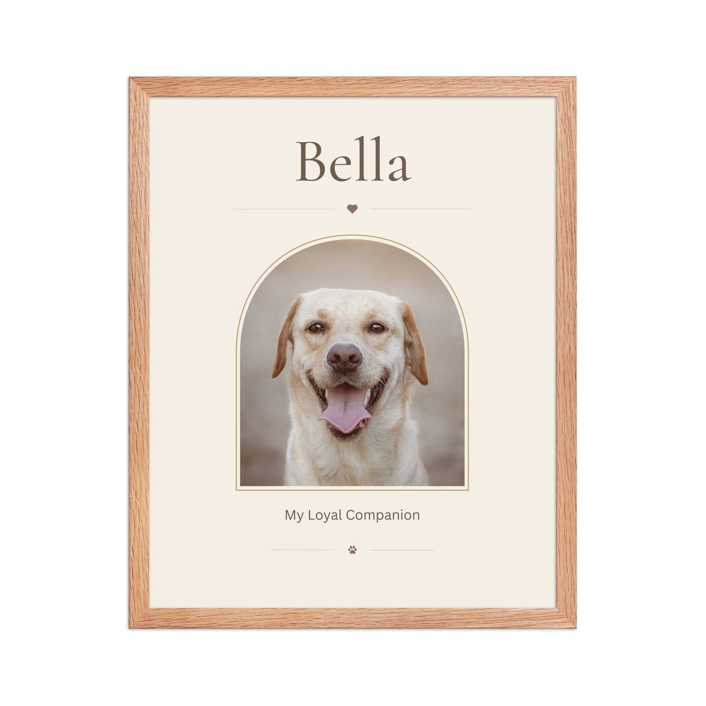 Custom Pet Portrait Framed Poster