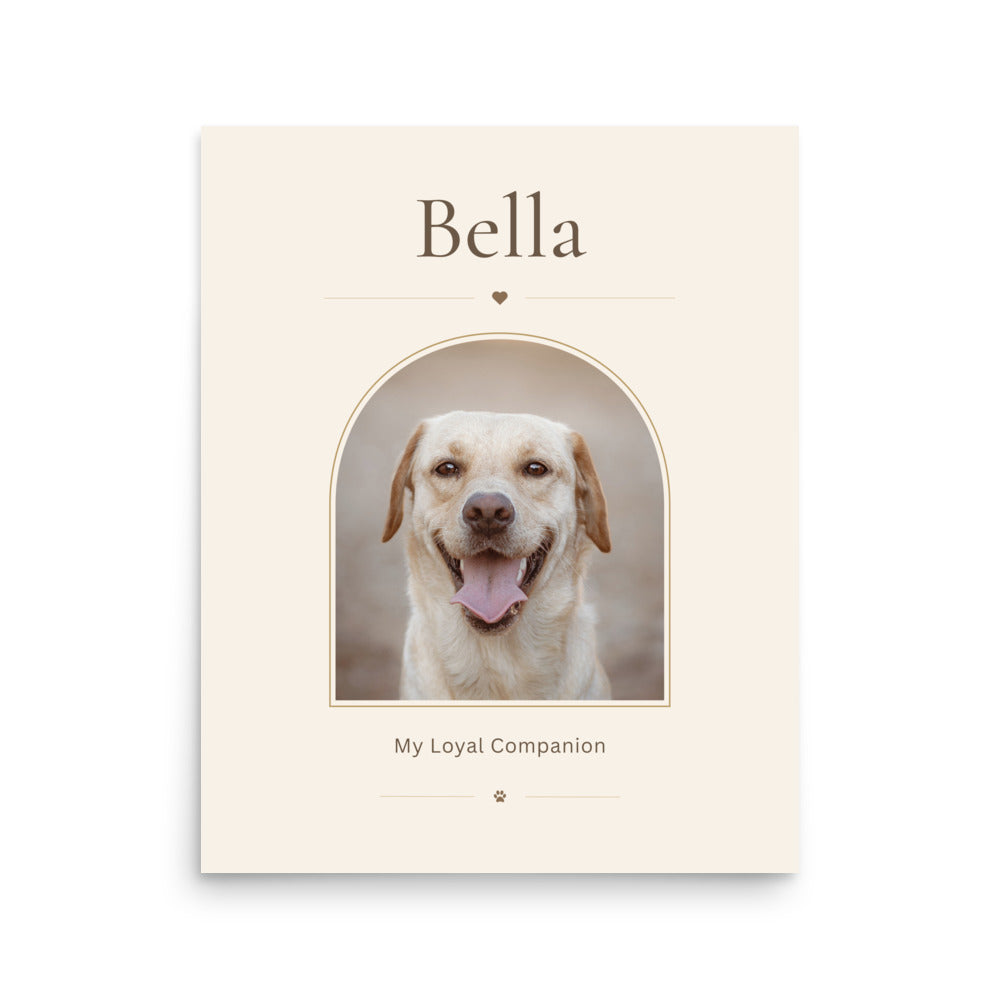 Custom Pet Portrait Poster