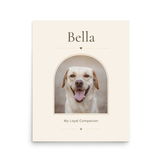 Custom Pet Portrait Poster