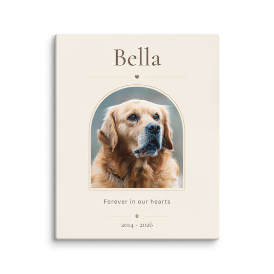 Personalized Pet Memorial Canvas