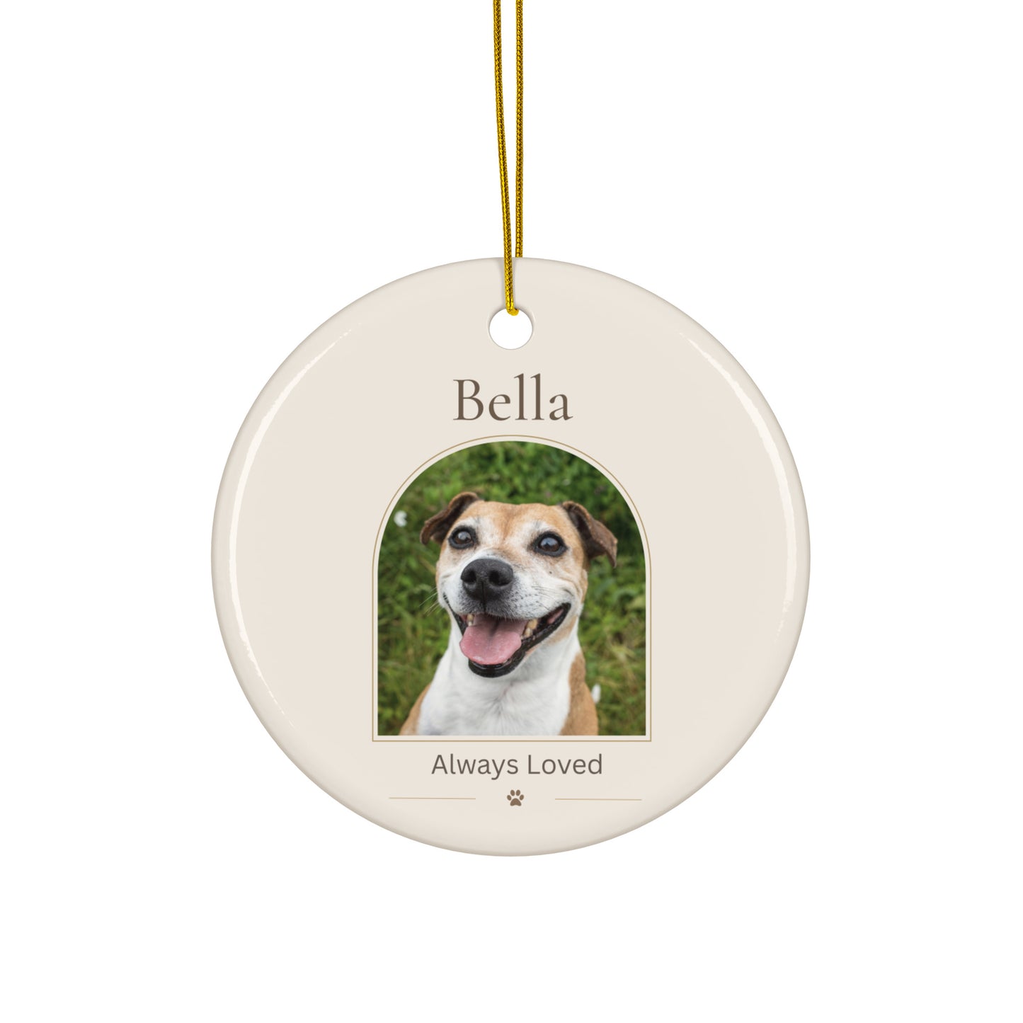 Personalized Pet Memorial Ornament No Year