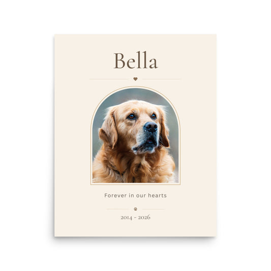 Personalized Pet Memorial Poster