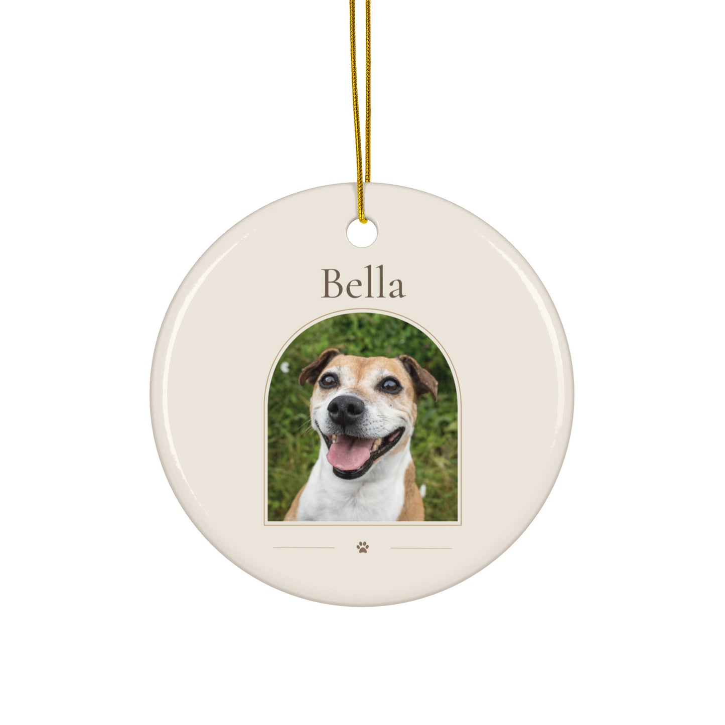 Personalized Pet Ornament Name Only