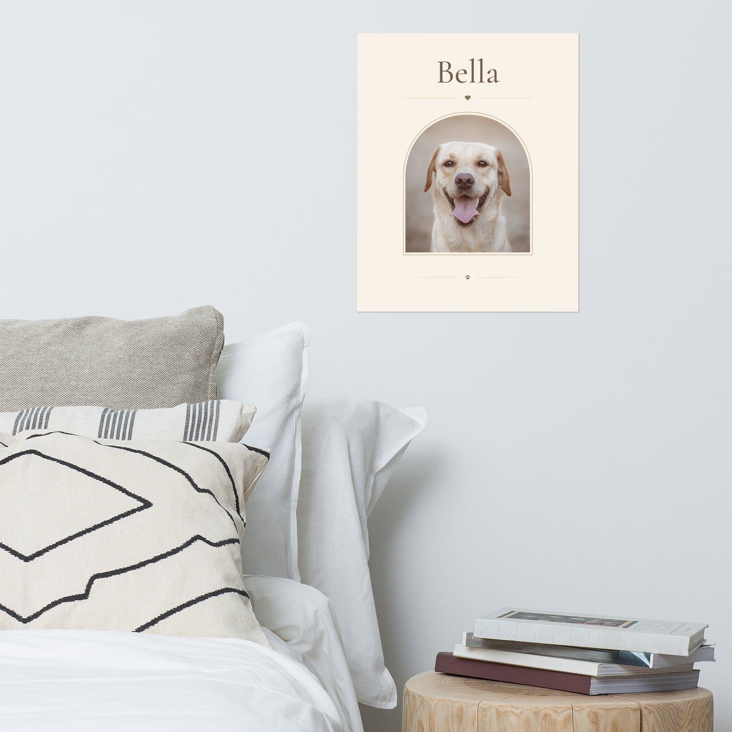 Minimal Custom Pet Portrait Poster