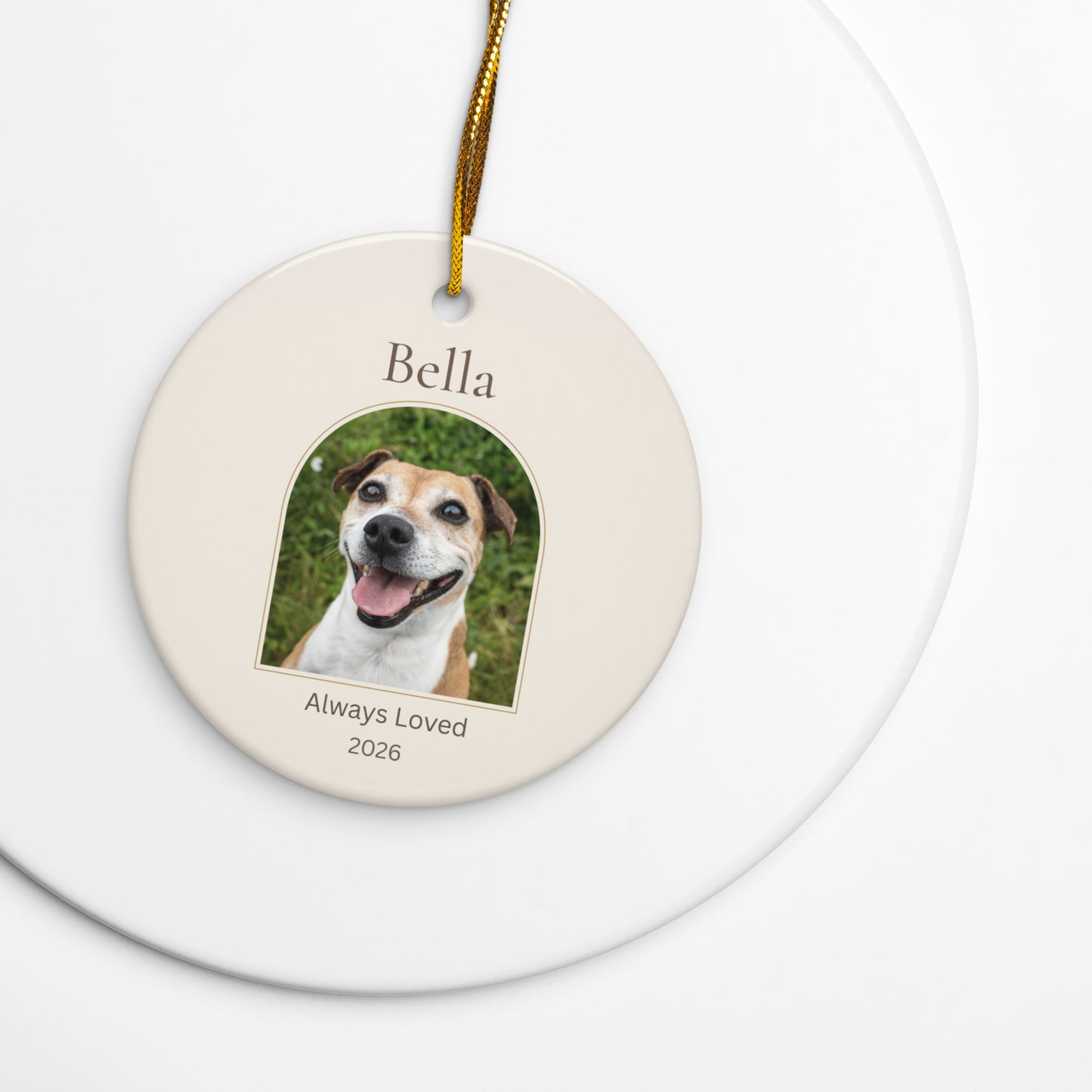 Personalized Pet Memorial Ornament With Year