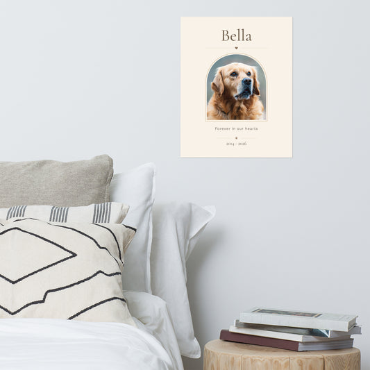 Personalized Pet Memorial Poster
