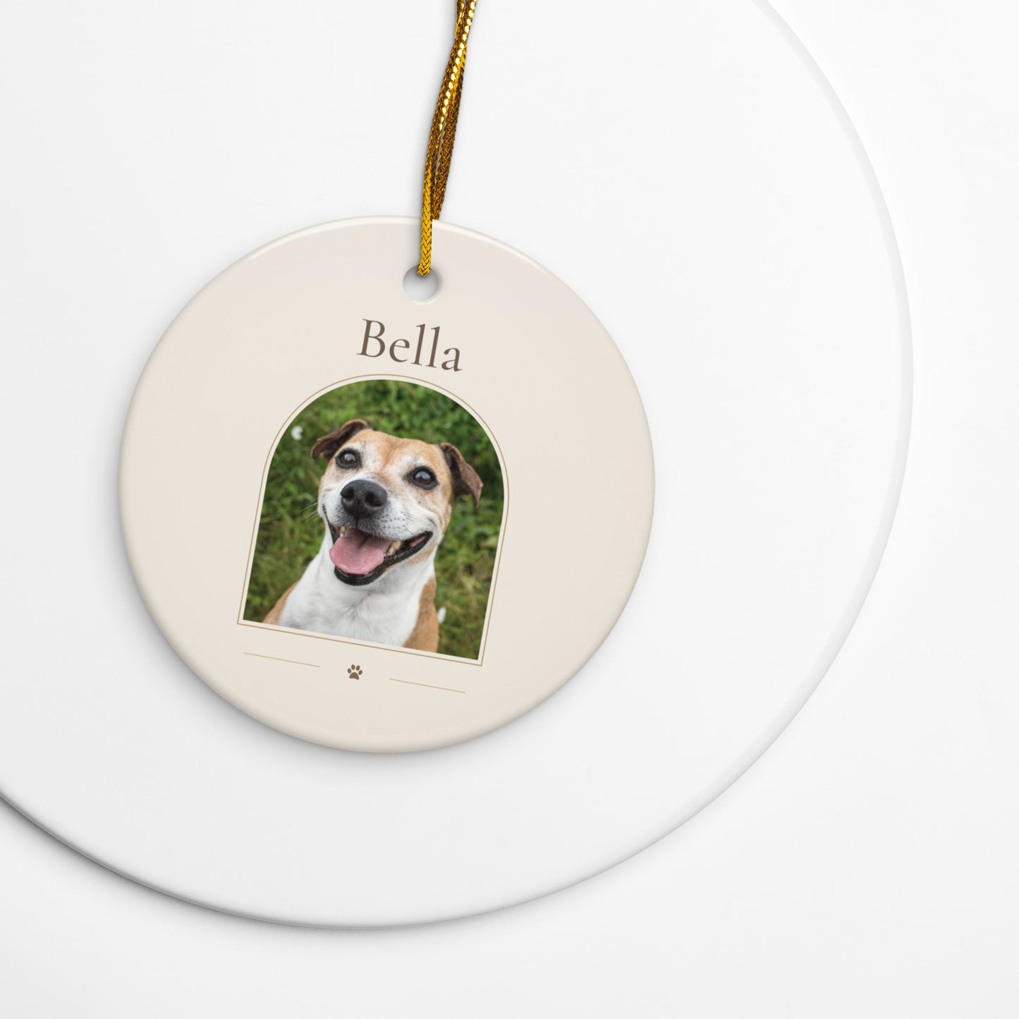 Personalized Pet Ornament Name Only