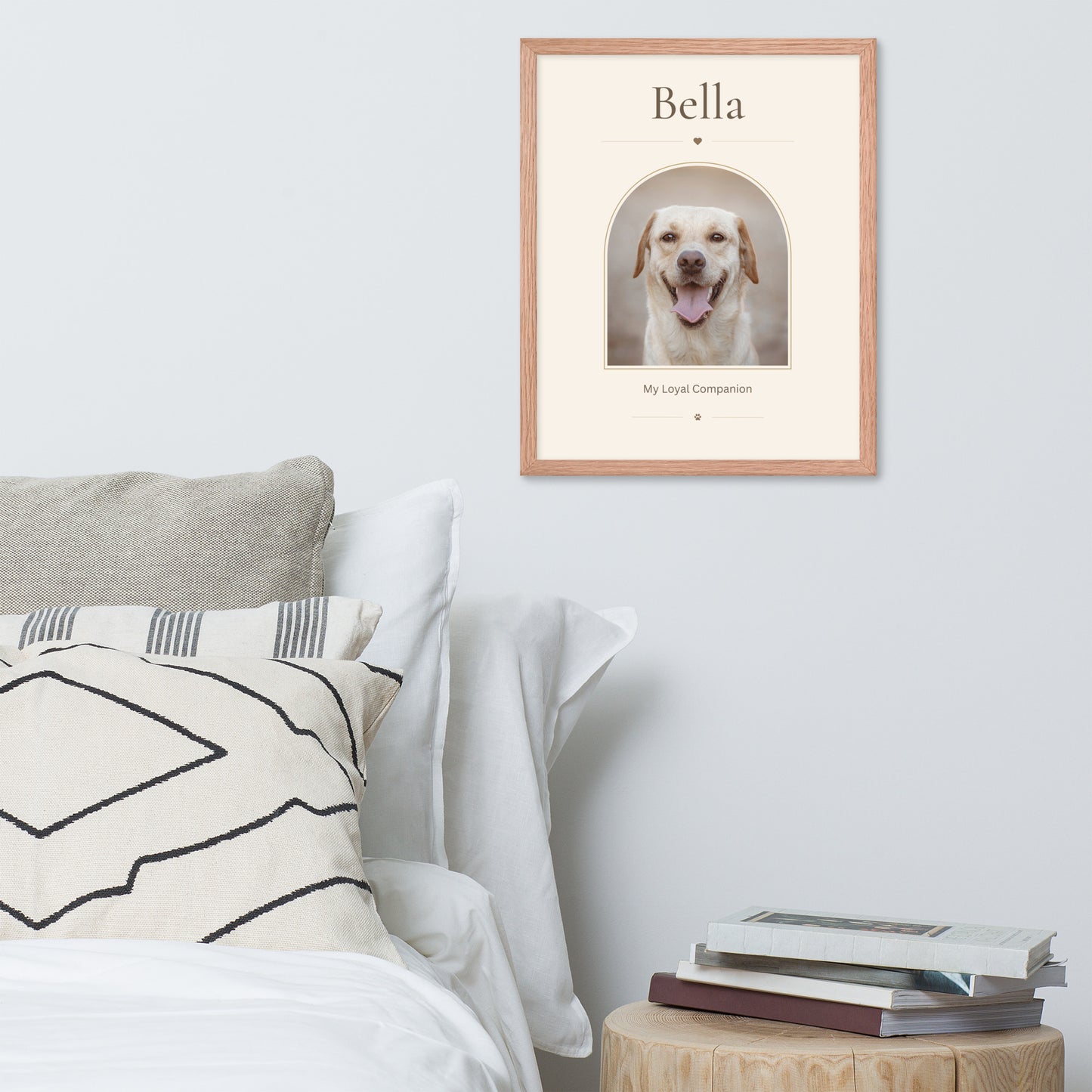 Custom Pet Portrait Framed Poster