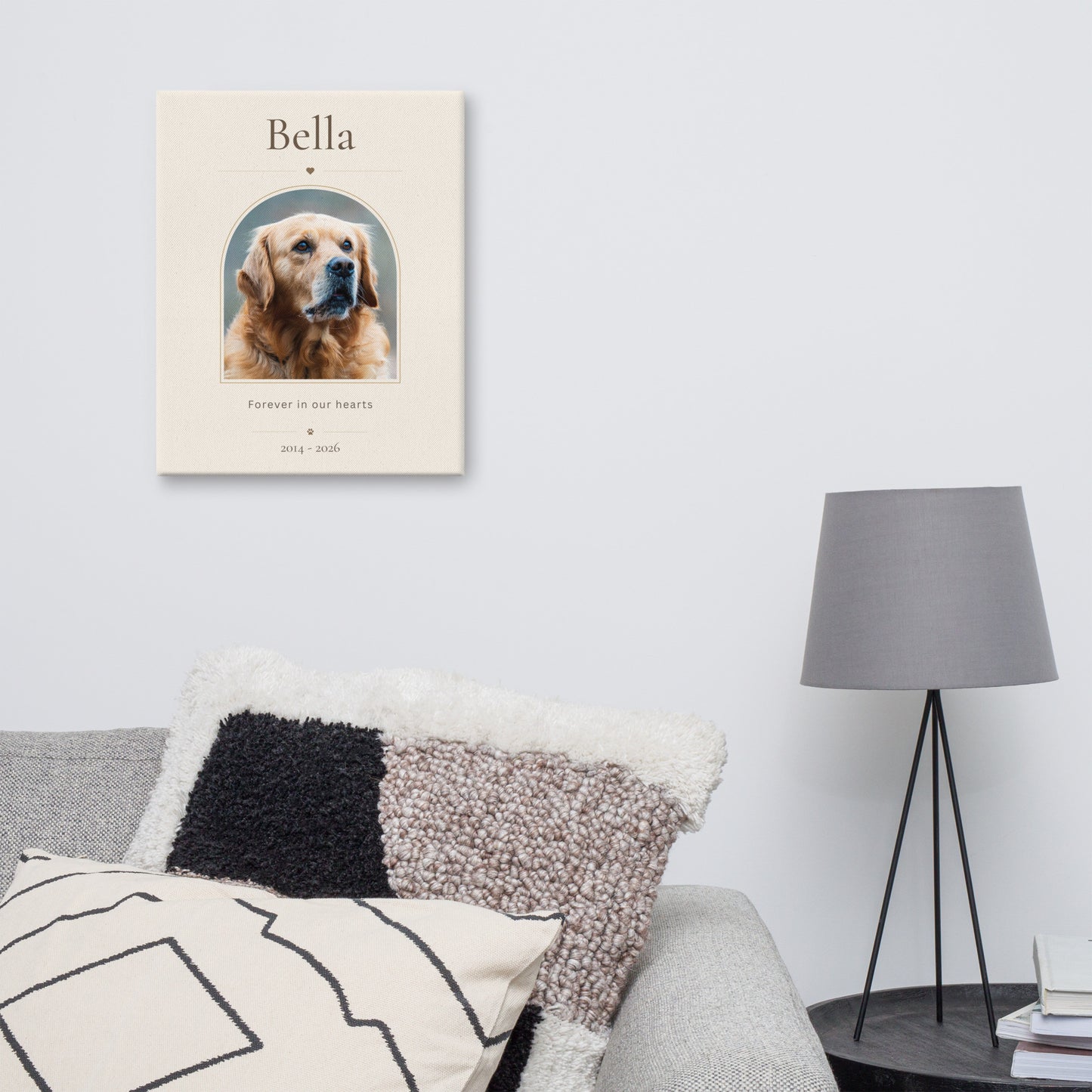Personalized Pet Memorial Canvas