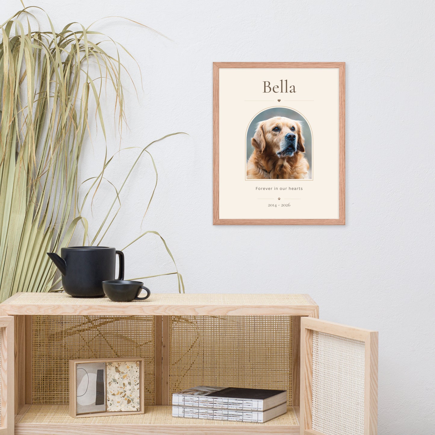 Personalized Pet Memorial Framed Poster