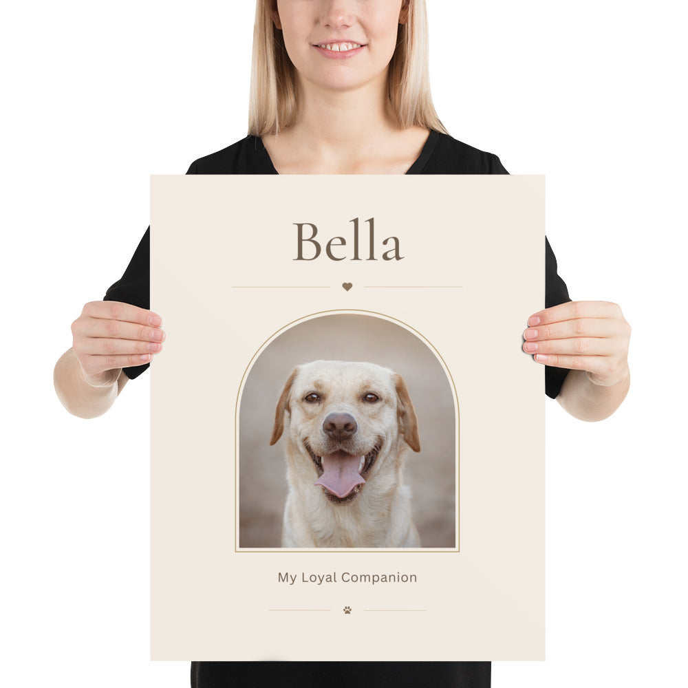 Custom Pet Portrait Poster