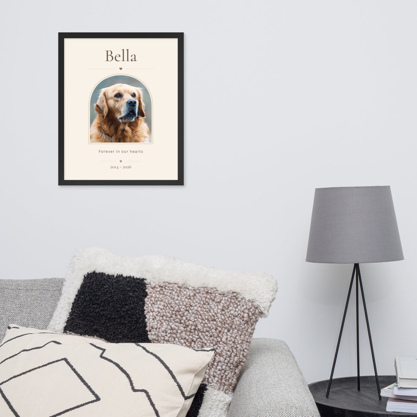 Personalized Pet Memorial Framed Poster